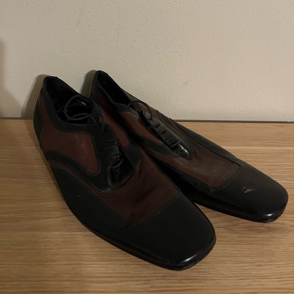 Dolce & Gabbana Two-Tone Leather Lace-Up Dress Shoes Size 44 (US Size Men’s 11)
